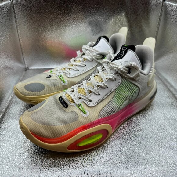 Size 9.5 Li-Ning Way of Wade All City 11 Blossom Mens Beige Sneaker‎ ABAT005-4 - Picture 5 of 9